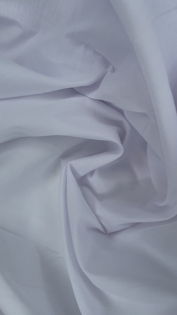 Superior White Solid Fabric by 5/Meters pack