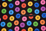Quilted Cotton Woven Plain Textured Buttons Digital Print Fabric - D#4 - G.k Fashion Fabrics