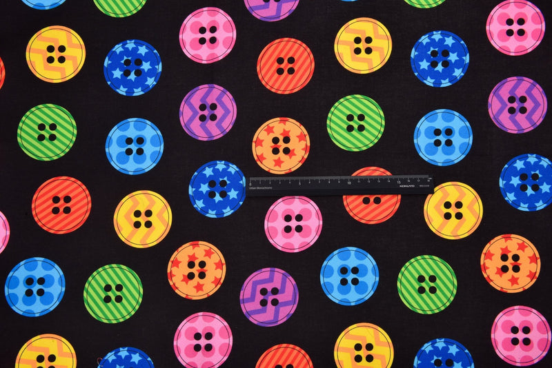 Quilted Cotton Woven Plain Textured Buttons Digital Print Fabric - D#4 - G.k Fashion Fabrics