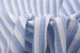 Reversible Cotton Double Gauze Yarn Dyed Stripe Fabric – Two Stripe Sizes – GK-7845 - G.k Fashion Fabrics