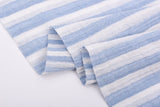 Reversible Cotton Double Gauze Yarn Dyed Stripe Fabric – Two Stripe Sizes – GK-7845 - G.k Fashion Fabrics