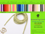 Ribbed Drawstring Cord with Silicone Dipped Ends - G.k Fashion Fabrics