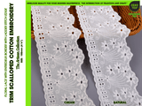 Scalloped Cotton Embroidery Lace Trim – 4 - G.k Fashion Fabrics