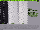 Scalloped Floral Eyelet Cotton Embroidery Trim - 2 - G.k Fashion Fabrics