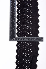 Scalloped Floral Eyelet Cotton Embroidery Trim - 2 - G.k Fashion Fabrics
