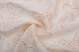 Schiffli - Style Cutwork Cotton Lawn Eyelet Embroidery Fabric - G.k Fashion Fabrics