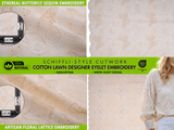 Schiffli - Style Cutwork Cotton Lawn Eyelet Embroidery Fabric - G.k Fashion Fabrics