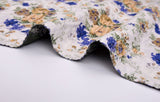 Silk Blend Floral Imperial Cloqué Textured Reversible Jacquard Couture Fabric - G.k Fashion Fabrics