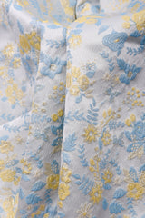Silk Blend Twilight Heirloom Rose Garden Brocade Jacquard Floral Textured Couture Fabric - G.k Fashion Fabrics
