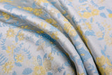 Silk Blend Twilight Heirloom Rose Garden Brocade Jacquard Floral Textured Couture Fabric - G.k Fashion Fabrics