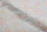 Silk Blend Twilight Heirloom Rose Garden Brocade Jacquard Floral Textured Couture Fabric - G.k Fashion Fabrics