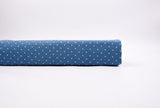 Small Polka Dot Print - Washed Cotton Denim Chambray Fabric-20995 - G.k Fashion Fabrics