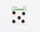 Smoky Onyx Rim Buttons - 31 - G.k Fashion Fabrics