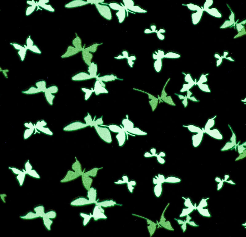 Soft Glow in the Dark Blanket Plush Fabric Butterflies - G.k Fashion Fabrics