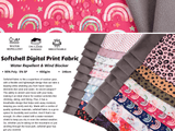 Softshell Digital Speckles Print Fabric - G.k Fashion Fabrics