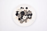 Square Two-Tone Buttons – Classic 4-Hole Sewing Buttons - 25 - G.k Fashion Fabrics