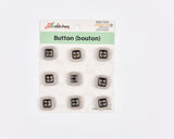 Square Two-Tone Buttons – Classic 4-Hole Sewing Buttons - 25 - G.k Fashion Fabrics