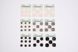 Square Two-Tone Buttons – Classic 4-Hole Sewing Buttons - 25 - G.k Fashion Fabrics