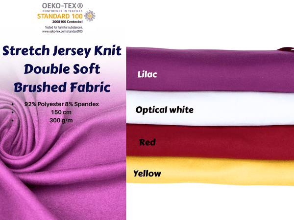 Stretch Jersey Knit Double Soft Brushed Fabric - G.k Fashion Fabrics