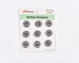 Striped Sewing Buttons - 20 - G.k Fashion Fabrics