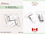 Suspender clips - 25mm - G.k Fashion Fabrics