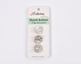 Textured Metal Shank Buttons - 1 - G.k Fashion Fabrics