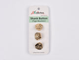 Textured Metal Shank Buttons - 1 - G.k Fashion Fabrics