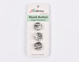 Textured Metal Shank Buttons - 1 - G.k Fashion Fabrics