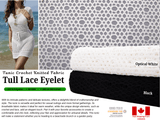 Tull Lace Eyelet Crochet Knitted Fabric - G.k Fashion Fabrics