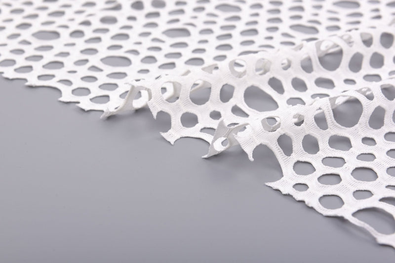 Tull Lace Eyelet Crochet Knitted Fabric - G.k Fashion Fabrics