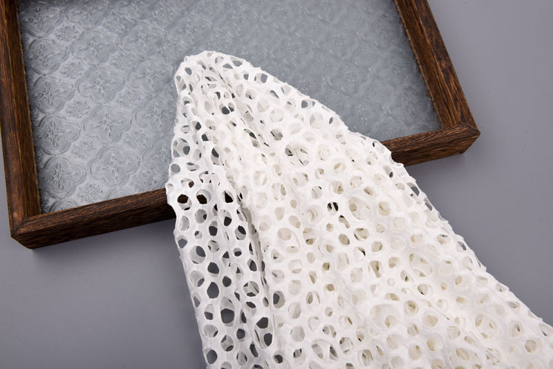 Tull Lace Eyelet Crochet Knitted Fabric - G.k Fashion Fabrics