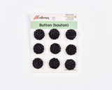 Tweed Fabric Shank Buttons -11 - G.k Fashion Fabrics