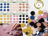 Tweed Fabric Shank Buttons -11 - G.k Fashion Fabrics