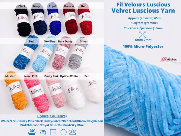 Velvet Luscious Yarn - G.k Fashion Fabrics