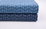 Vintage Trellis Print - Washed Cotton Denim Chambray Fabric-20998 - G.k Fashion Fabrics