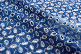 Washed Denim tie-dyed With Eyelet Embroidery Fabric - G.k Fashion Fabrics