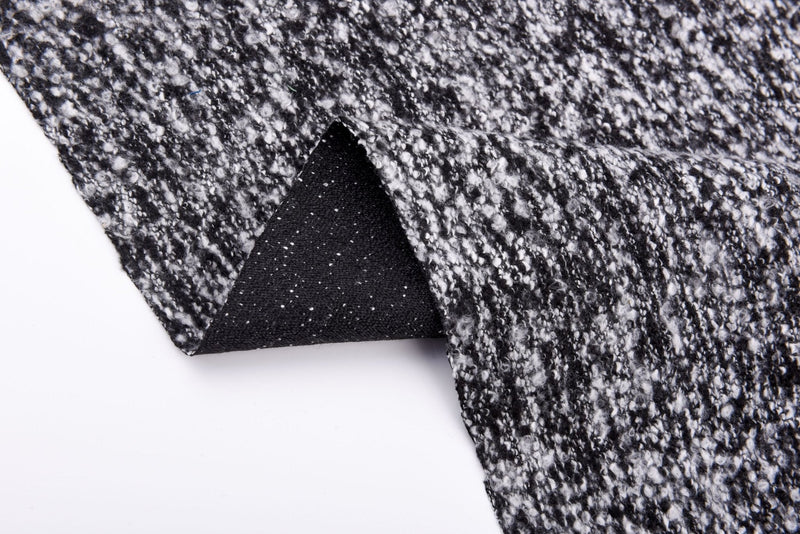 Wool Blended Tweed Boucle Italian Design Fabric- 1036 - G.k Fashion Fabrics