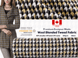 Wool Blended Tweed fabric - GK - 6062 - G.k Fashion Fabrics