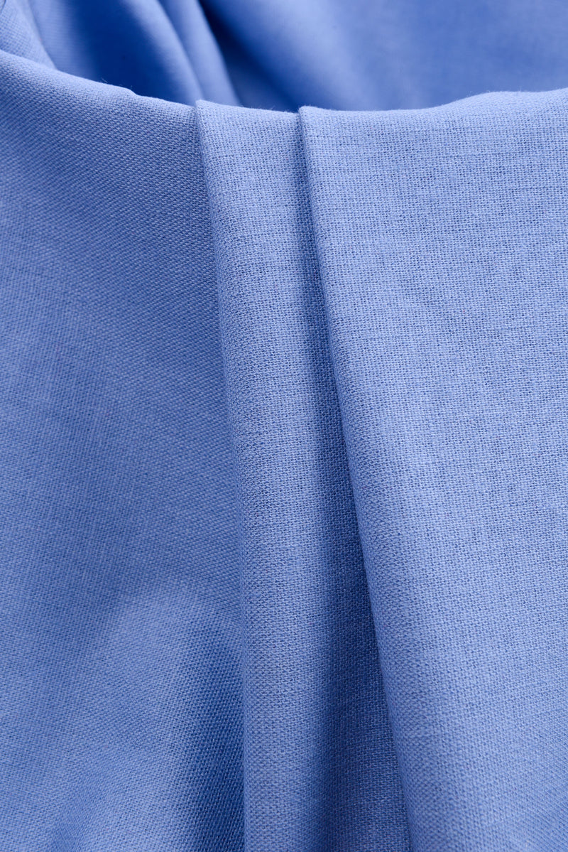 Fabric in cotton, linen and elastane - beige