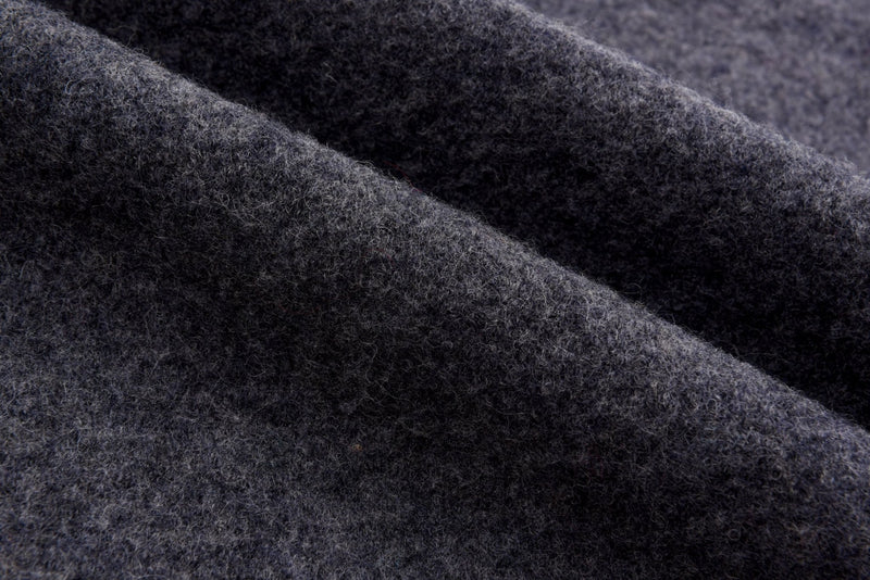 100% Wool Black Fabric by the Yard 450GSM Heavy Weight made in the USA 
