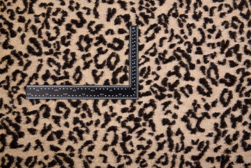 100% Boiled Wool Jacquard Leopard Print Fabric / Premium Designer Made –  G.k Fashion Fabrics