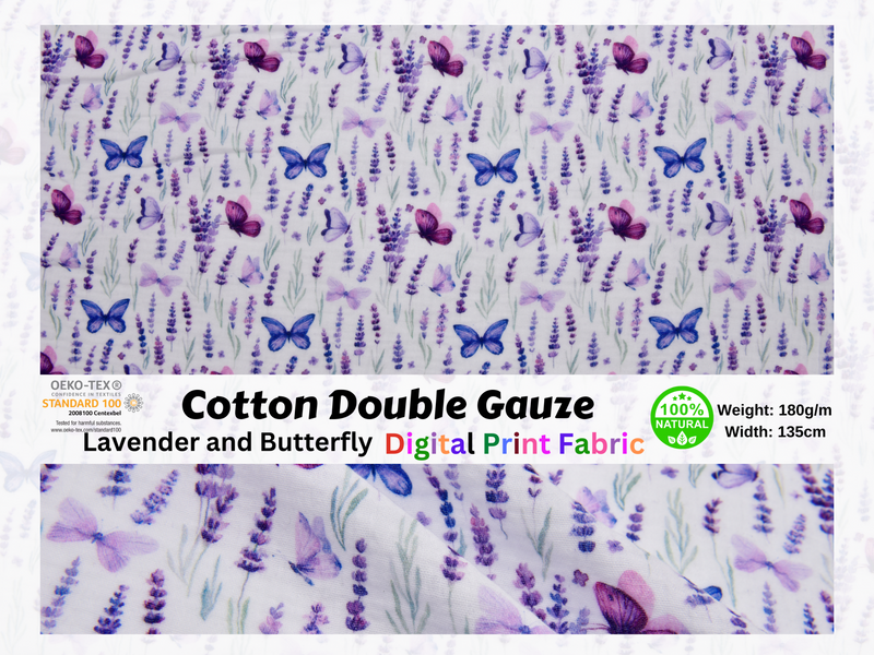 100% Cotton Double Gauze /Muslin Digital Prints Fabric GK - 6708/22 - G.k Fashion Fabrics