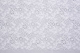 100% Cotton 3D Eyelet Embroidery White Fabric -GK- 6230 - G.k Fashion Fabrics
