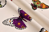 100% Cotton Half Panama Printed Fabric / Canvas printed Fabric / Butterfly Digital Print Fabric - G.k Fashion Fabrics