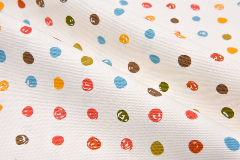 100% Cotton Half Panama Printed Fabric / Canvas printed Fabric / Colorful Splash Dots Digital Print Fabric - G.k Fashion Fabrics