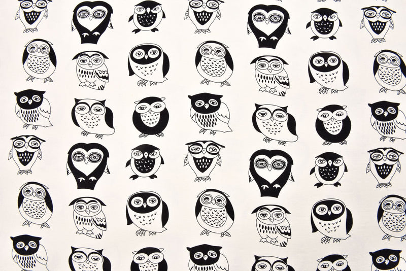 100% Cotton Half Panama Printed Fabric / Canvas printed Fabric / Owl Digital Print Fabric - G.k Fashion Fabrics