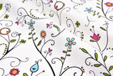 100% Cotton Half Panama Printed Fabric / Canvas printed Fabric / Summer Blossom Digital Print Fabric - G.k Fashion Fabrics