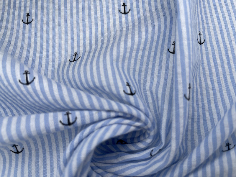 100% Cotton Seersucker Strawberry Stripes Fabric – G.k Fashion Fabrics