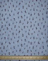 100% Cotton Seersucker Flowers Stripes Fabric - G.k Fashion Fabrics seersucker