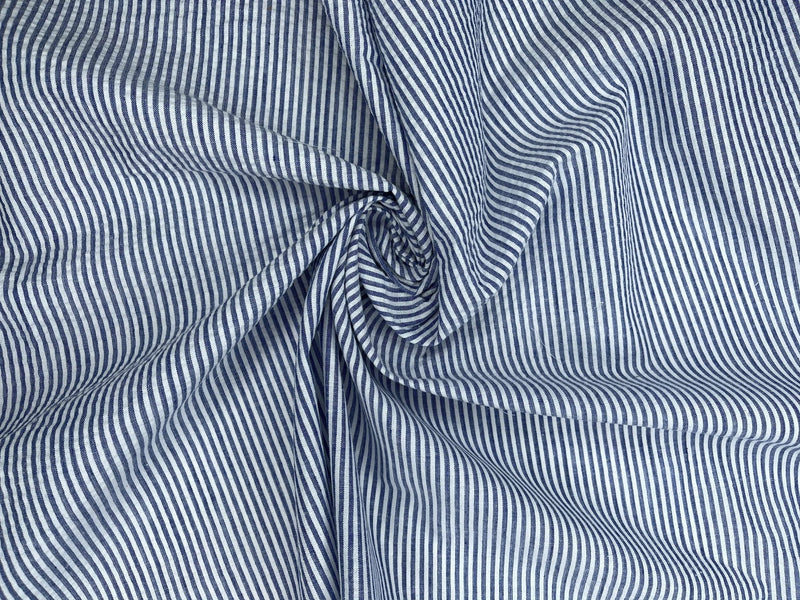 100% Cotton Seersucker Plain Stripes Fabric